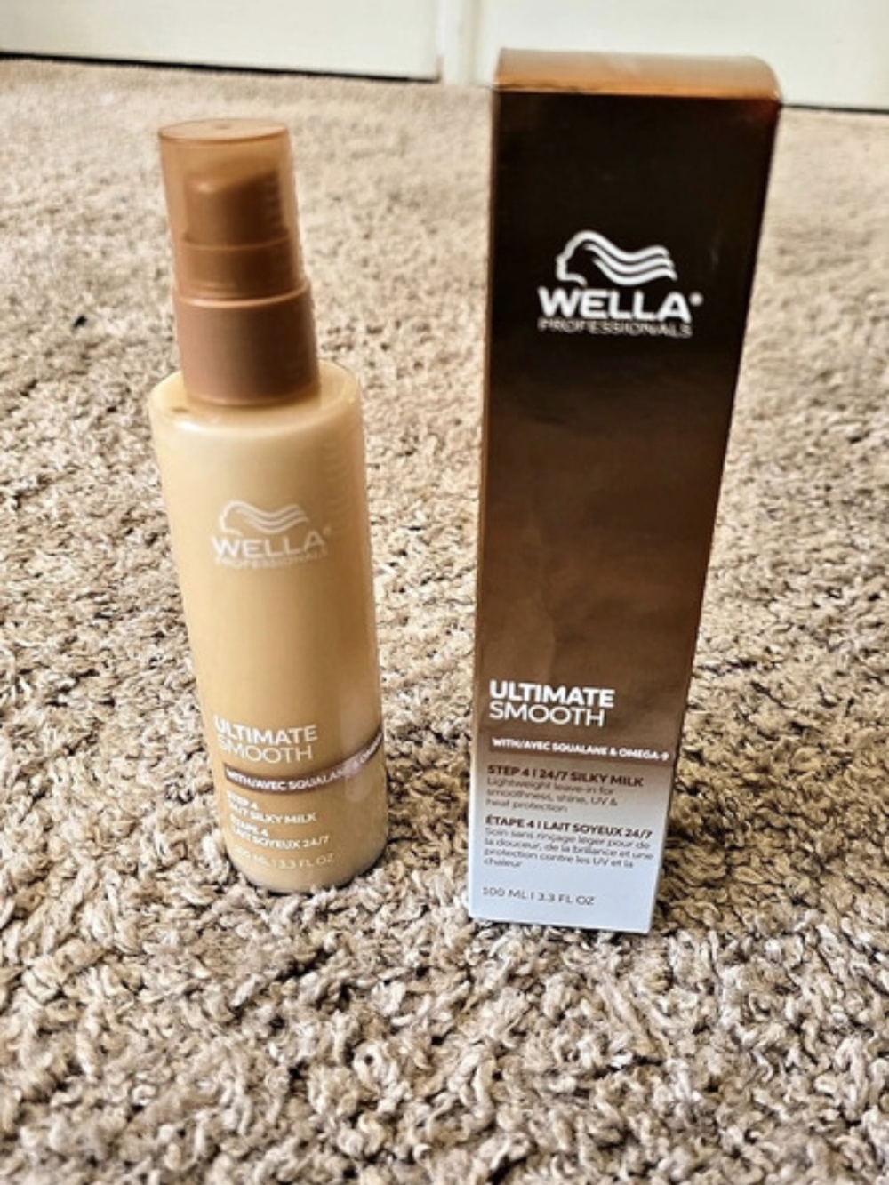 Wella Ultimate Smooth Silky Milk Hair Styling Milk Brown NWT